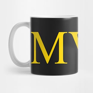 Mum Roman Numerals Gold Mug